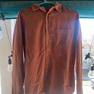 Mollusk One Pocket Shirt in Brown Corduroy
